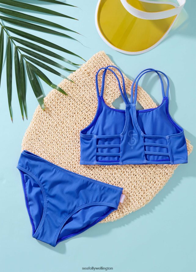 Seafolly Children Essential Girls Multi Strap Bikini Swimwear Royal LT08Z8803