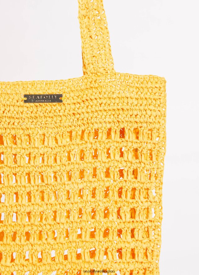 Seafolly Women Casa Woven Tote Bag Accessories Sunflower LT08Z8766