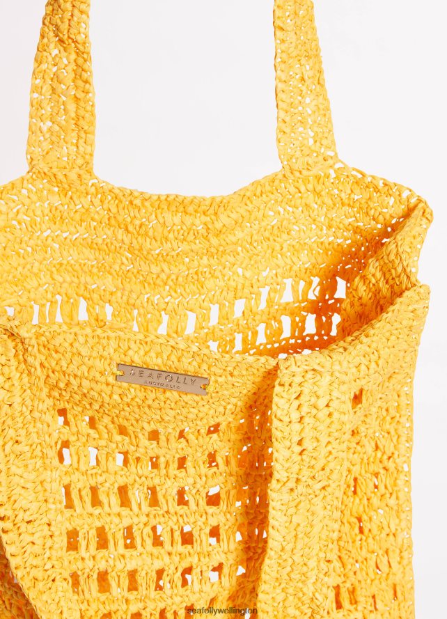 Seafolly Women Casa Woven Tote Bag Accessories Sunflower LT08Z8766
