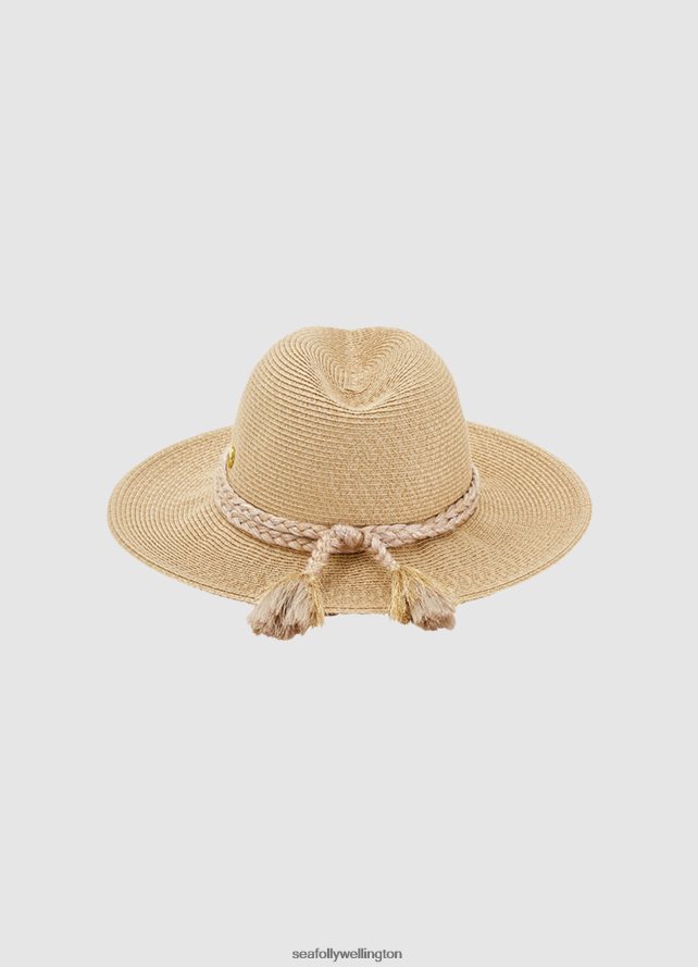 Seafolly Women Collapsible Fedora Accessories Gold LT08Z8781