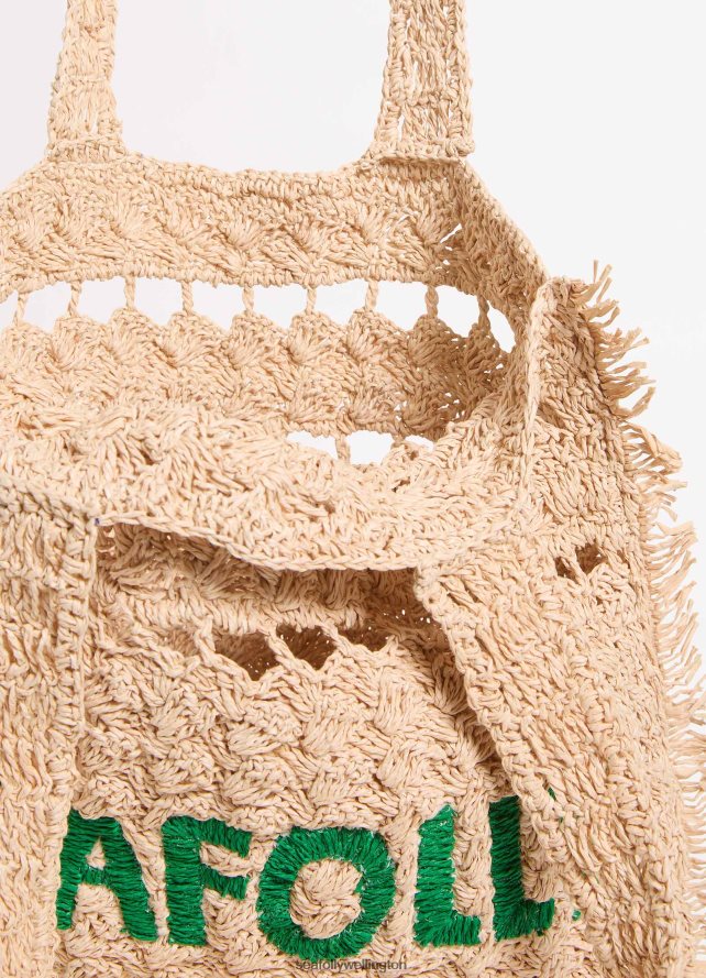 Seafolly Women Logo Woven Tote Accessories Natural LT08Z8768