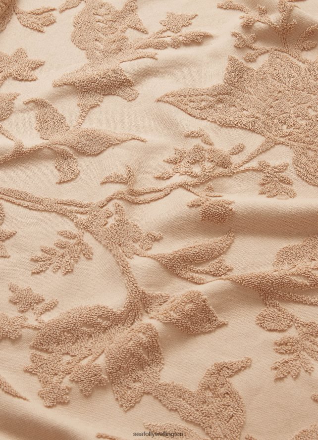 Seafolly Women Silk Road Jacquard Beach Towel Accessories Camel LT08Z8772
