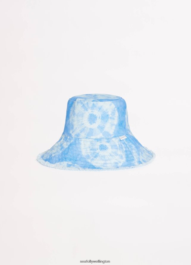 Seafolly Women Tie Dye Bucket Hat Accessories Azure LT08Z8779