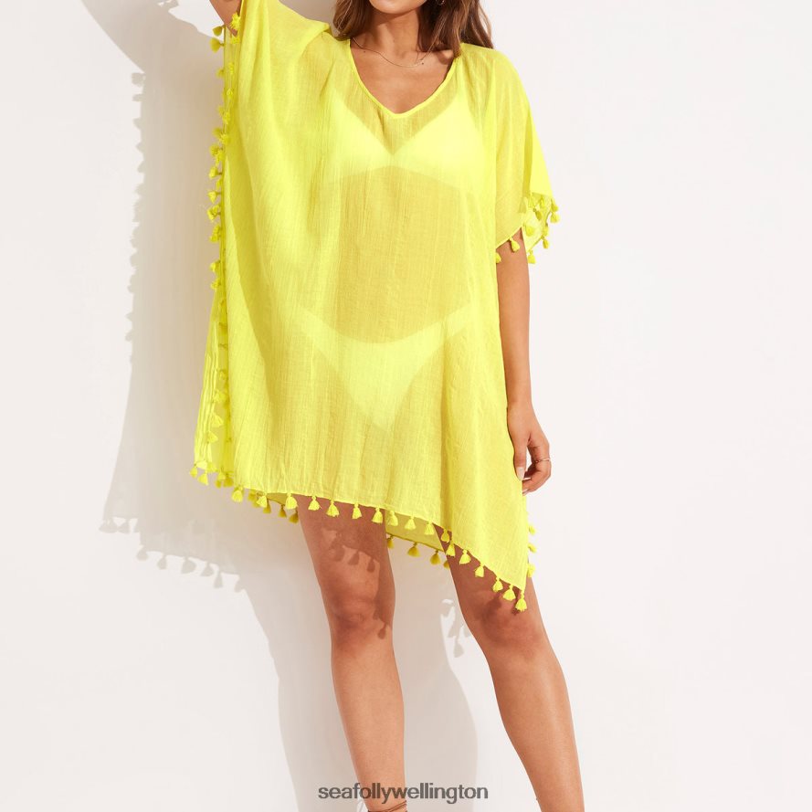 Seafolly Women Amnesia Kaftan Clothes Celery LT08Z8714