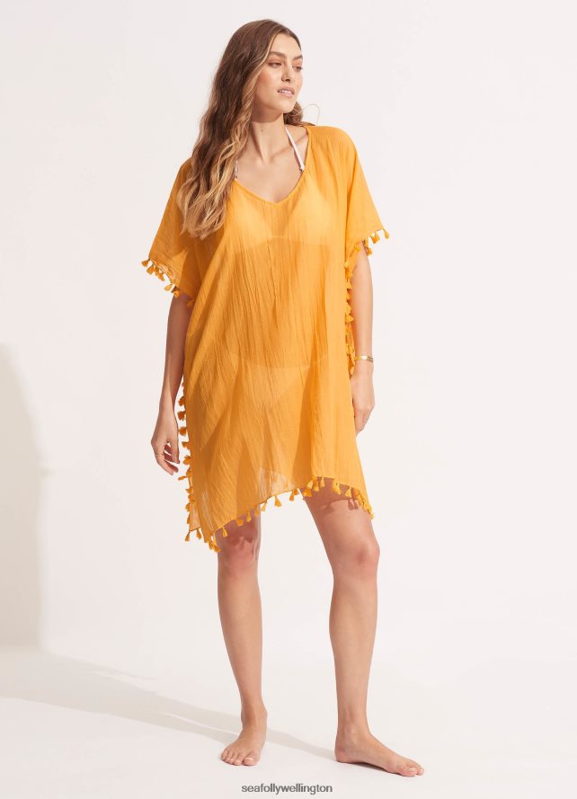 Seafolly Women Amnesia Kaftan Clothes Rockmelon LT08Z8639