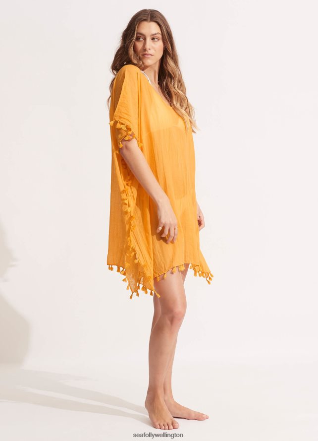 Seafolly Women Amnesia Kaftan Clothes Rockmelon LT08Z8639