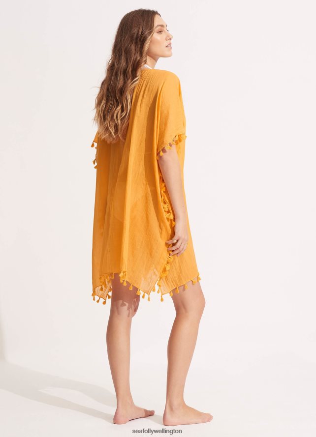 Seafolly Women Amnesia Kaftan Clothes Rockmelon LT08Z8639