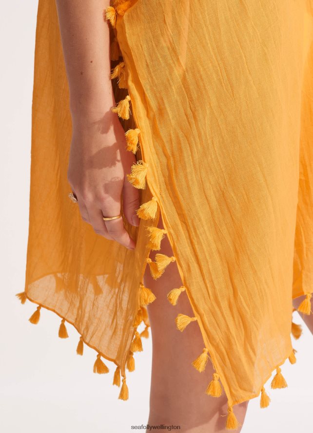 Seafolly Women Amnesia Kaftan Clothes Rockmelon LT08Z8639