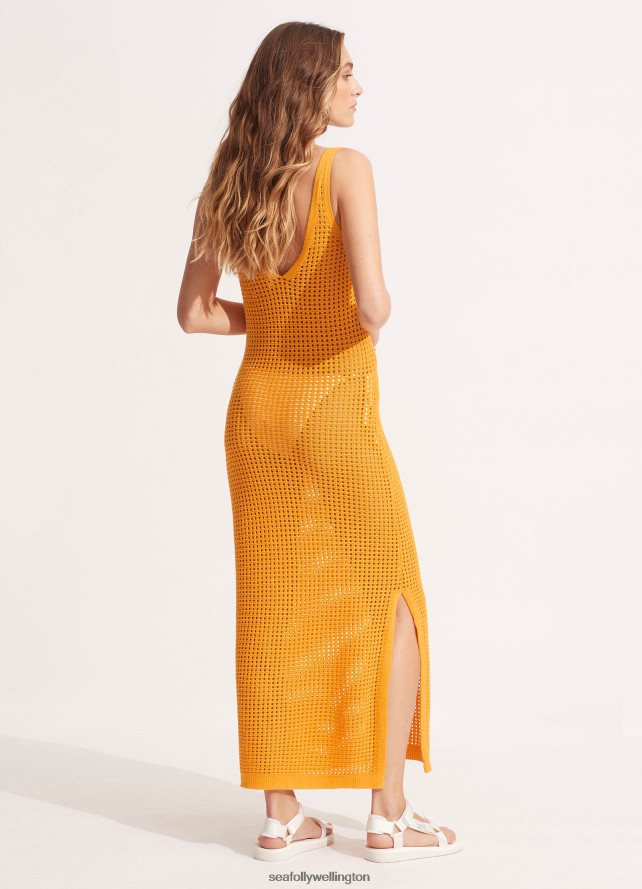 Seafolly Women Byron Knit Dress Clothes Rockmelon LT08Z8650