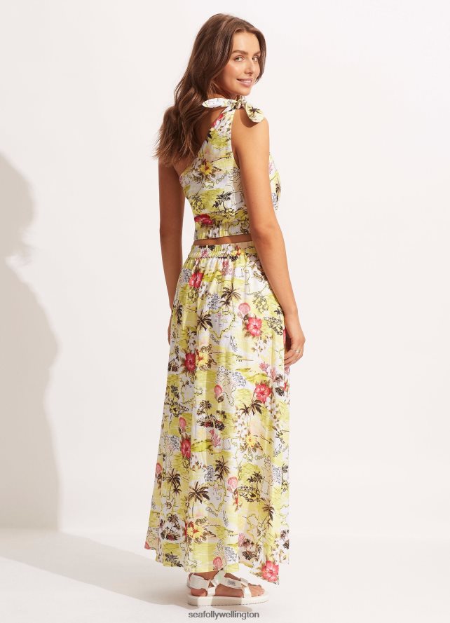 Seafolly Women Coast To Coast Skirt Clothes Wild Lime LT08Z8729