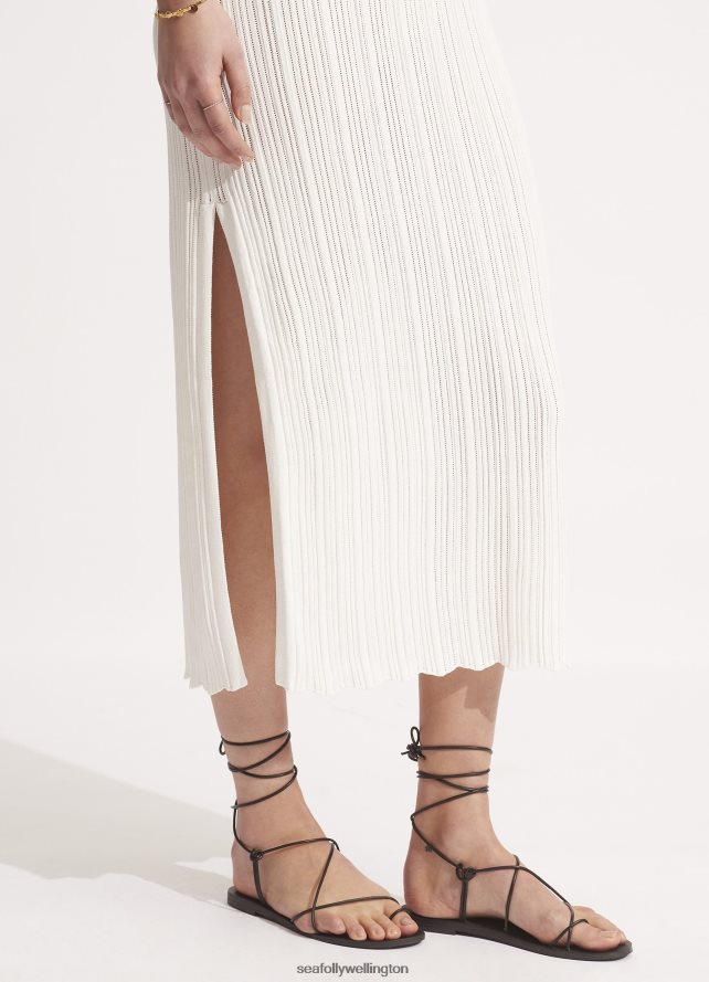 Seafolly Women Crochet Knit Dress Clothes White LT08Z8661