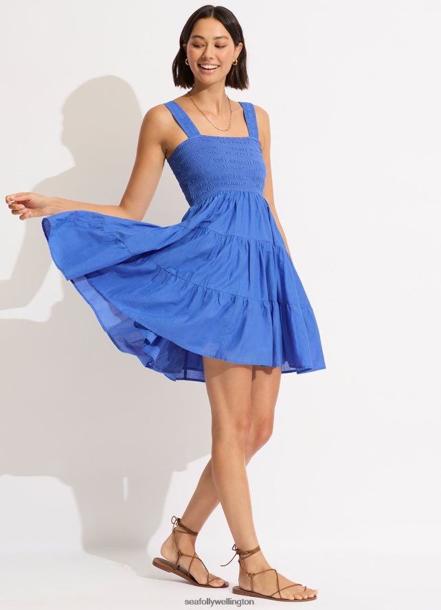 Seafolly Women Faithful Mini Dress Clothes Azure LT08Z8669