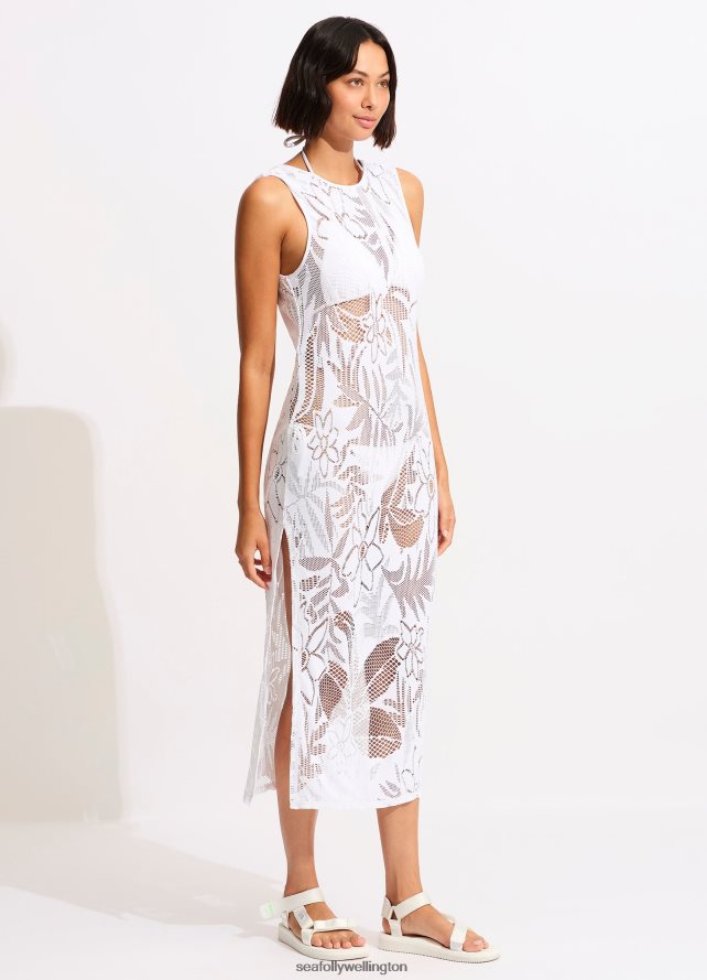 Seafolly Women Islands Cover Up Clothes White LT08Z8671