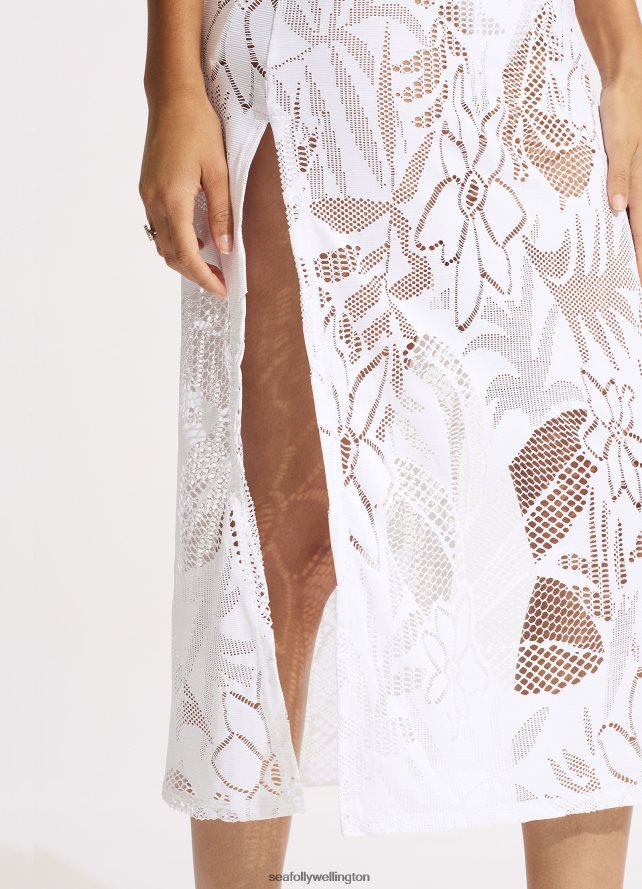 Seafolly Women Islands Cover Up Clothes White LT08Z8671