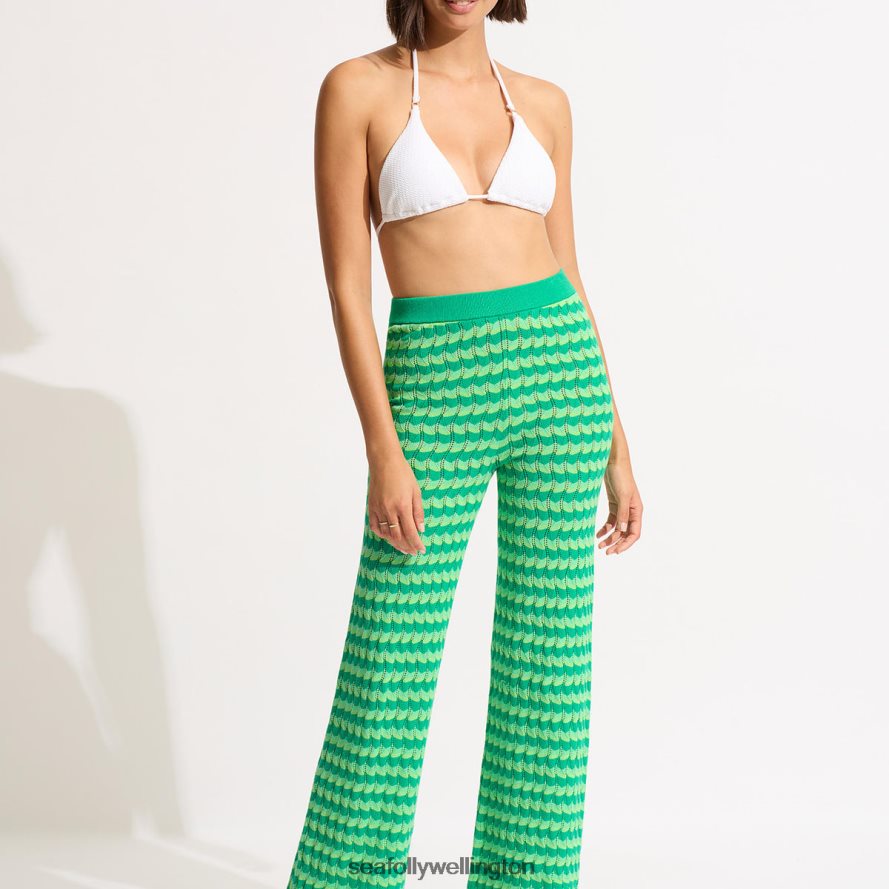 Seafolly Women Carnaby Knit Pant Clothes Jade LT08Z8654