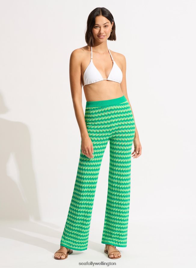 Seafolly Women Carnaby Knit Pant Clothes Jade LT08Z8654