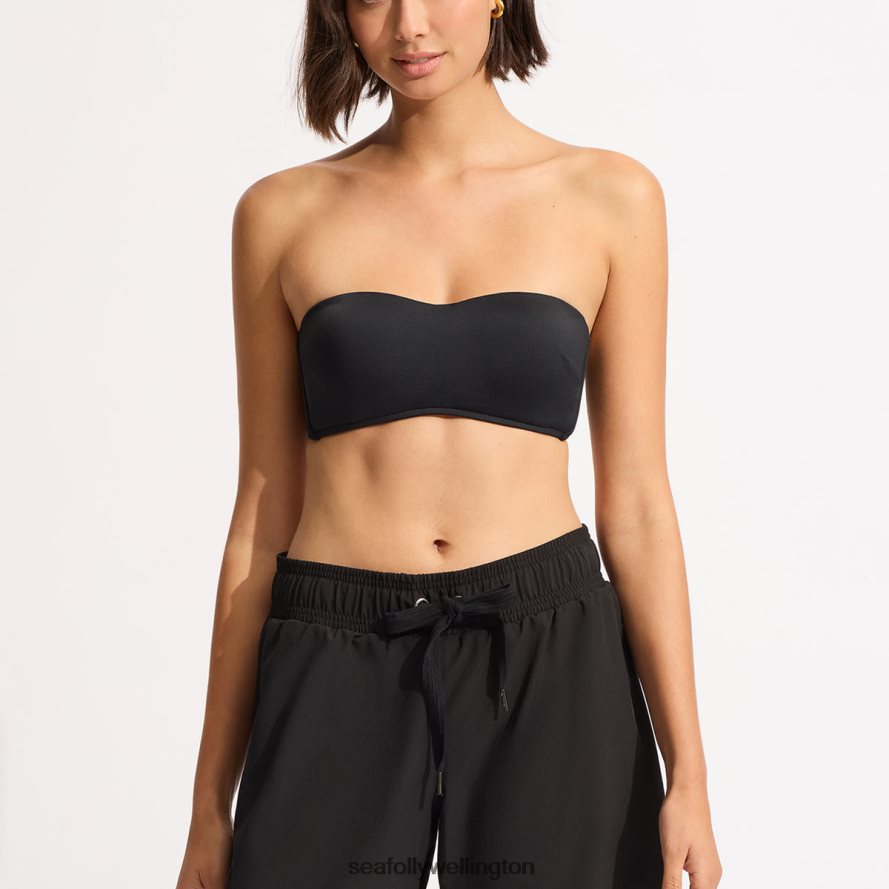 Seafolly Women Collective Mid Length Boardshort Clothes Black LT08Z8636