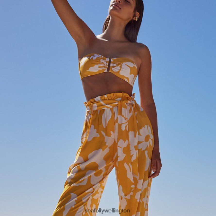 Seafolly Women Emporio Flowing Pants Clothes Marigold LT08Z8756