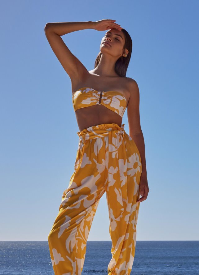 Seafolly Women Emporio Flowing Pants Clothes Marigold LT08Z8756