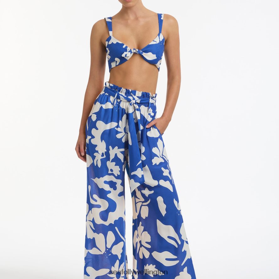 Seafolly Women Emporio Flowing Pants Clothes Sapphire LT08Z8757