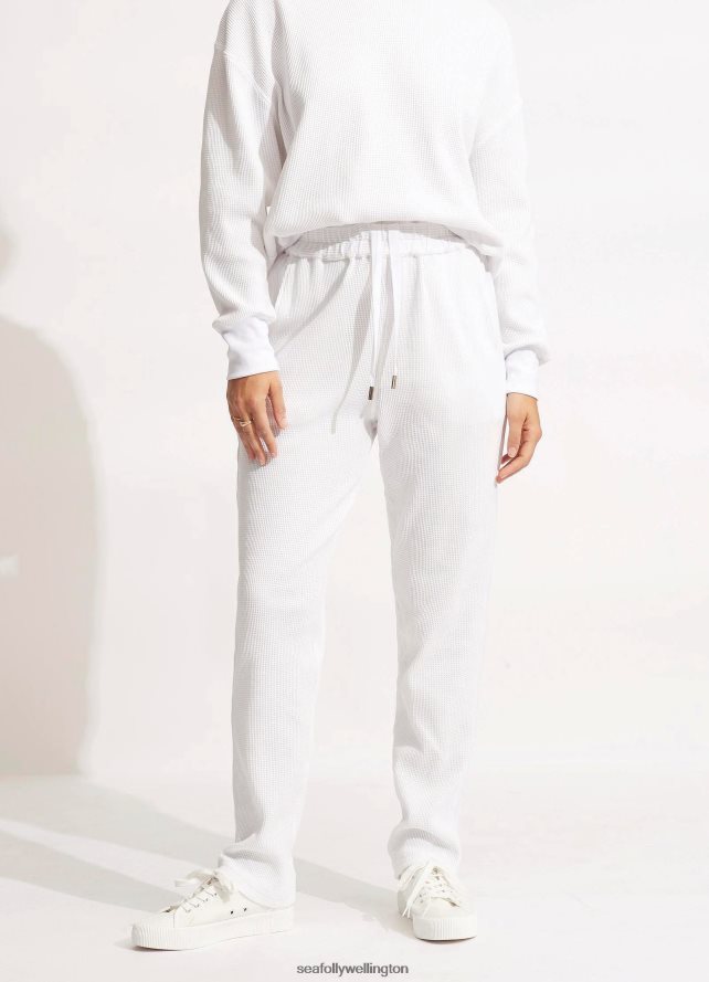 Seafolly Women Waffle Pant Clothes White LT08Z8664