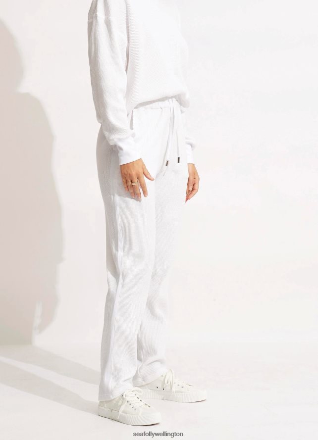 Seafolly Women Waffle Pant Clothes White LT08Z8664