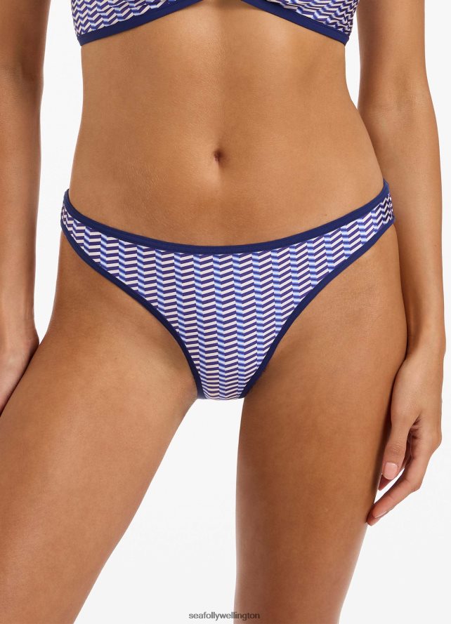 Seafolly Women Amoudi Hipster Bikini Bottom Swimwear Sapphire LT08Z8368