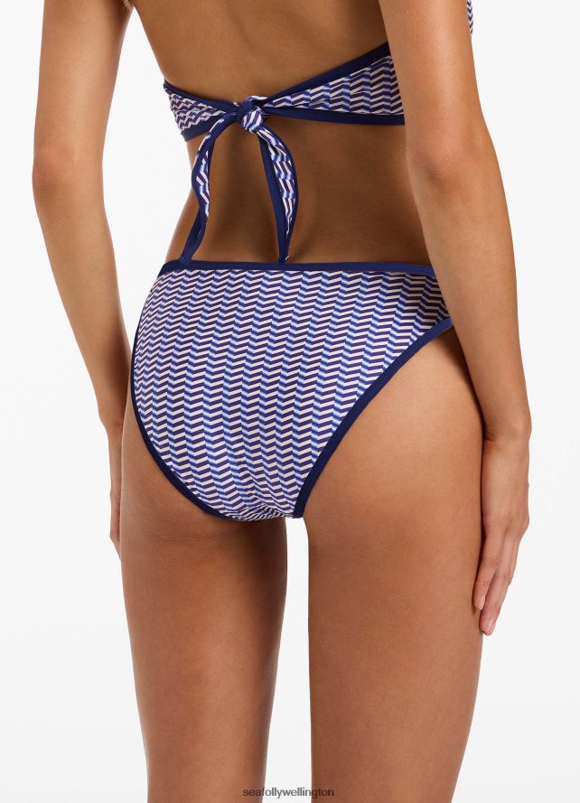 Seafolly Women Amoudi Hipster Bikini Bottom Swimwear Sapphire LT08Z8368
