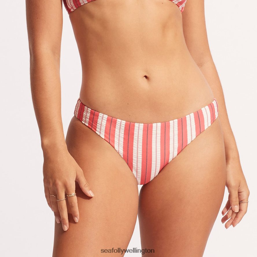 Seafolly Women Cabana Hipster Pant Swimwear Sunkissed Coral LT08Z8480