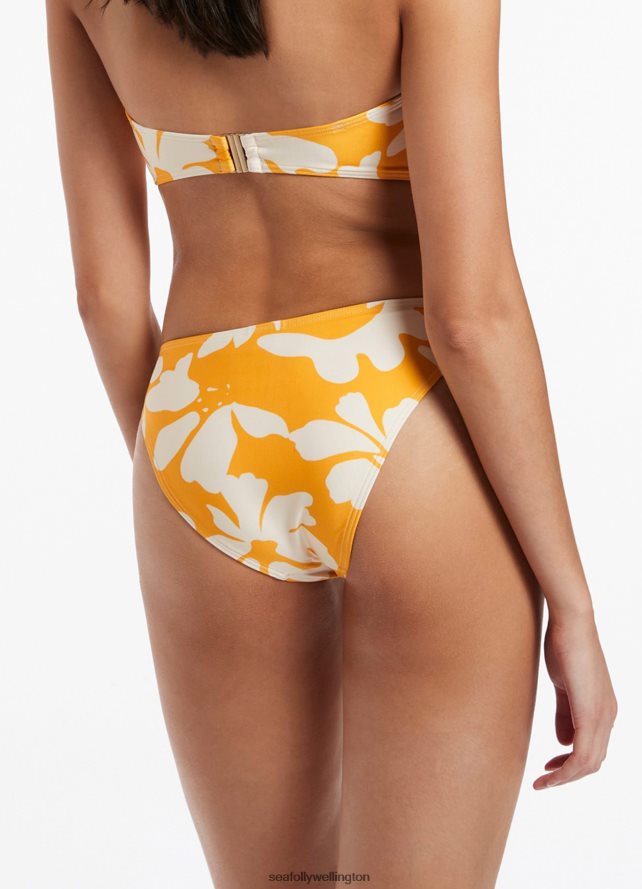 Seafolly Women Emporio High Legline Pant Swimwear Marigold LT08Z8534