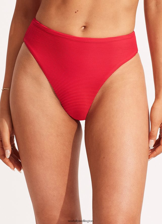Seafolly Women Essentials High Rise Pant Swimwear Chilli LT08Z8397