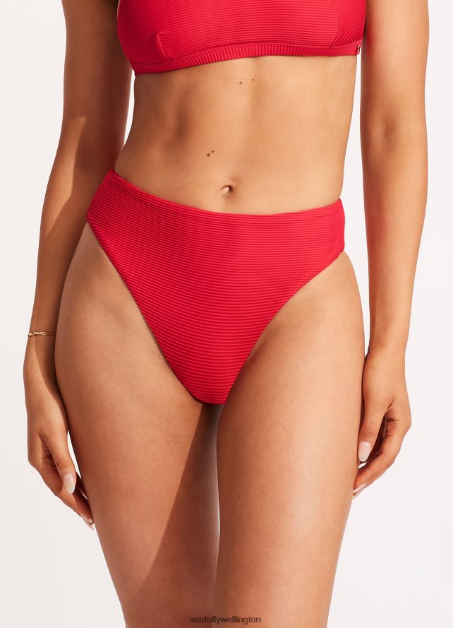Seafolly Women Essentials High Rise Pant Swimwear Chilli LT08Z8397