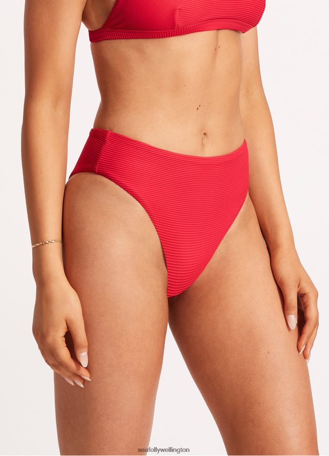 Seafolly Women Essentials High Rise Pant Swimwear Chilli LT08Z8397