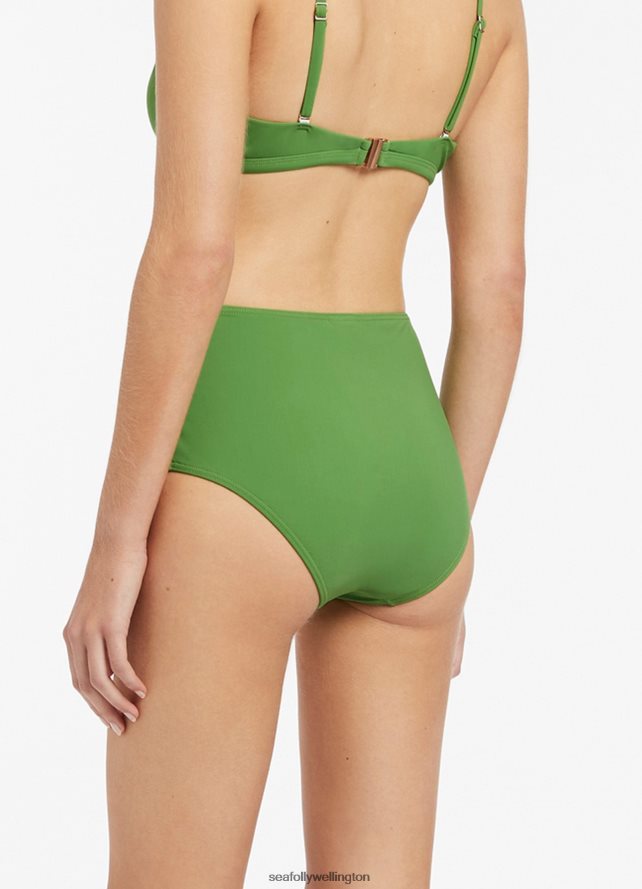 Seafolly Women Jetset Full Coverage Pant Swimwear Palm LT08Z8470