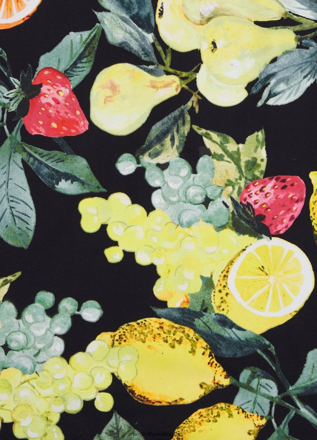 Seafolly Women Lemoncello Drawstringtie Side Rio Pant Swimwear Black LT08Z8631