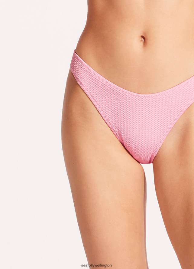 Seafolly Women Sea Dive High Cut Pant Swimwear Parfait Pink LT08Z8541