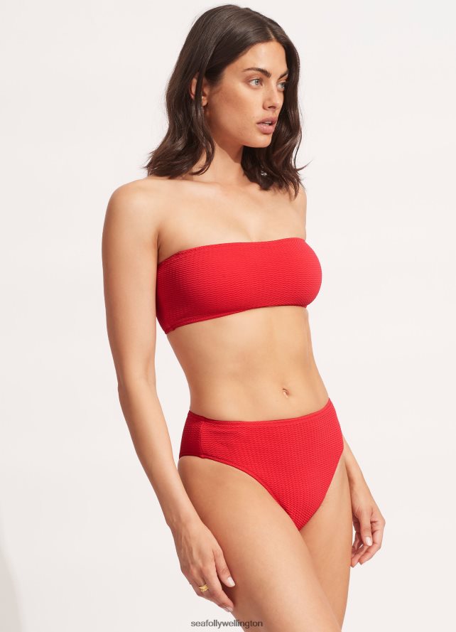 Seafolly Women Sea Dive High Rise Pant Swimwear Chilli Red LT08Z8426