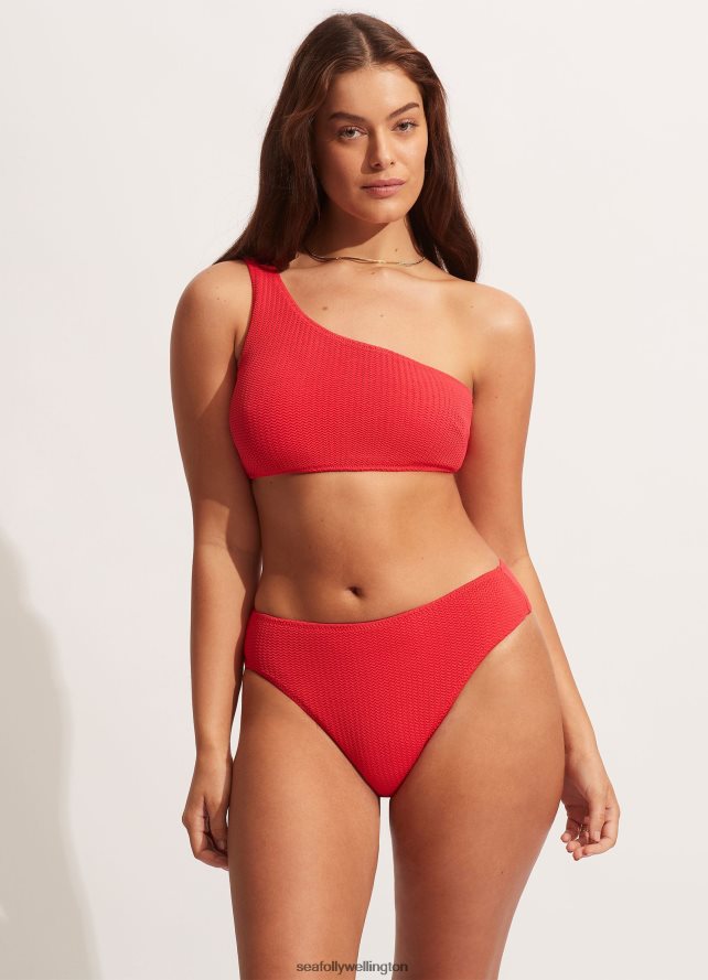 Seafolly Women Sea Dive High Rise Pant Swimwear Chilli Red LT08Z8426