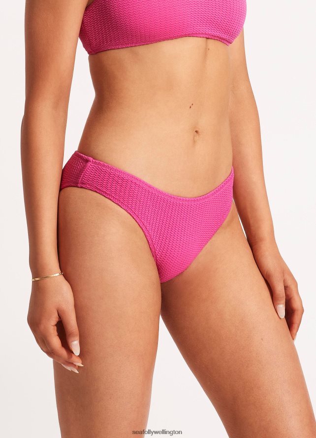 Seafolly Women Sea Dive Hipster Pant Swimwear Fuchsia Rose LT08Z8459