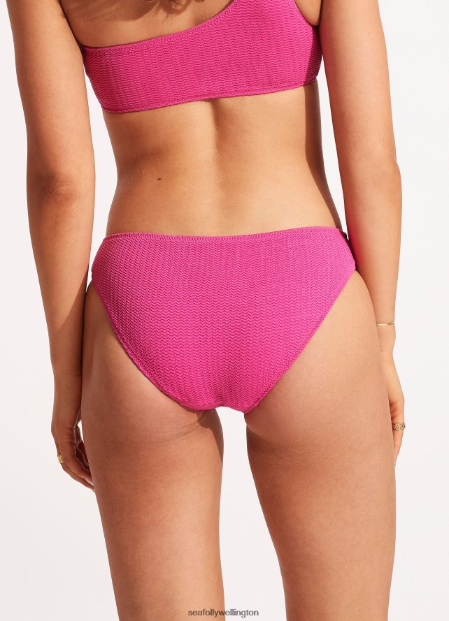 Seafolly Women Sea Dive Hipster Pant Swimwear Fuchsia Rose LT08Z8459