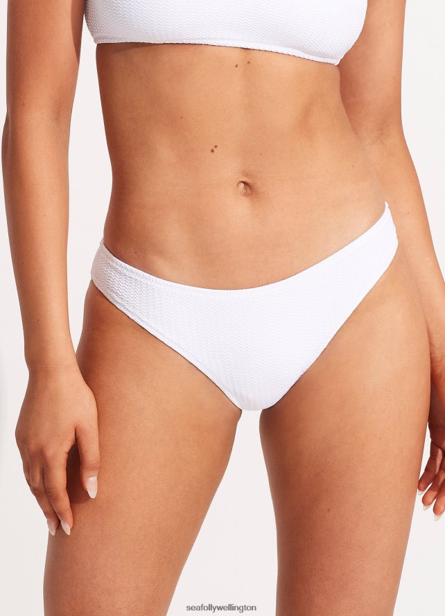 Seafolly Women Sea Dive Hipster Pant Swimwear White LT08Z8255