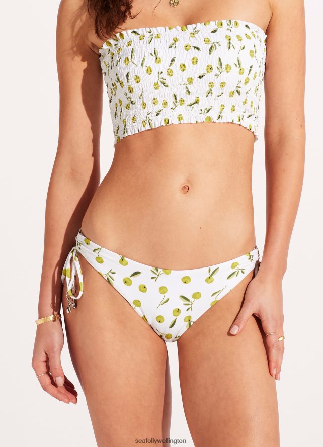 Seafolly Women Summer Crush Loop Tie Side Pant Swimwear Soft Olive LT08Z8543