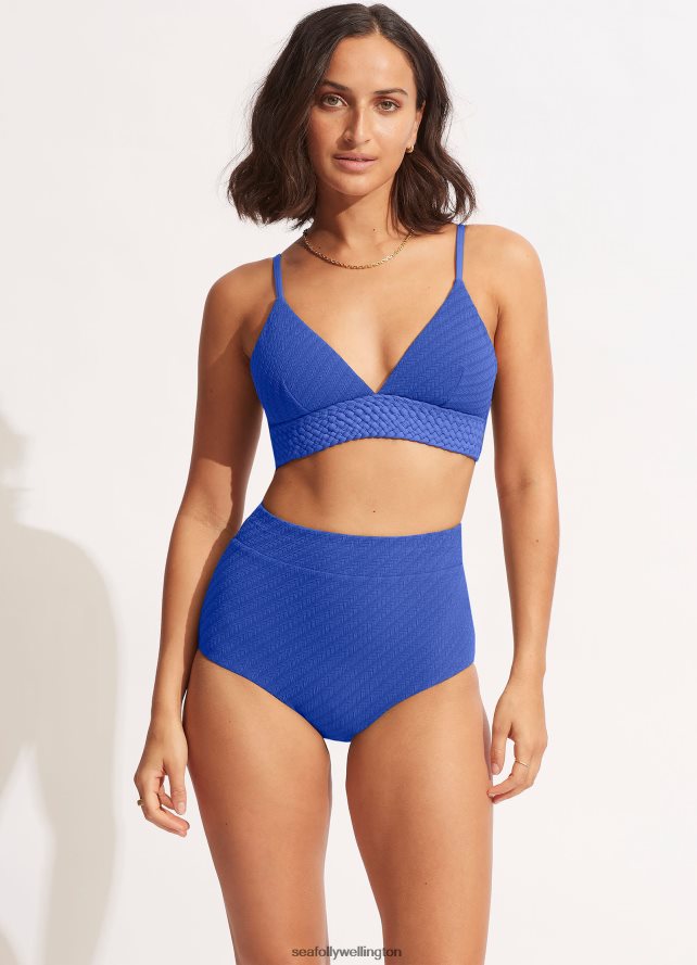 Seafolly Women Willow High Waisted Pant Swimwear Azure LT08Z8413