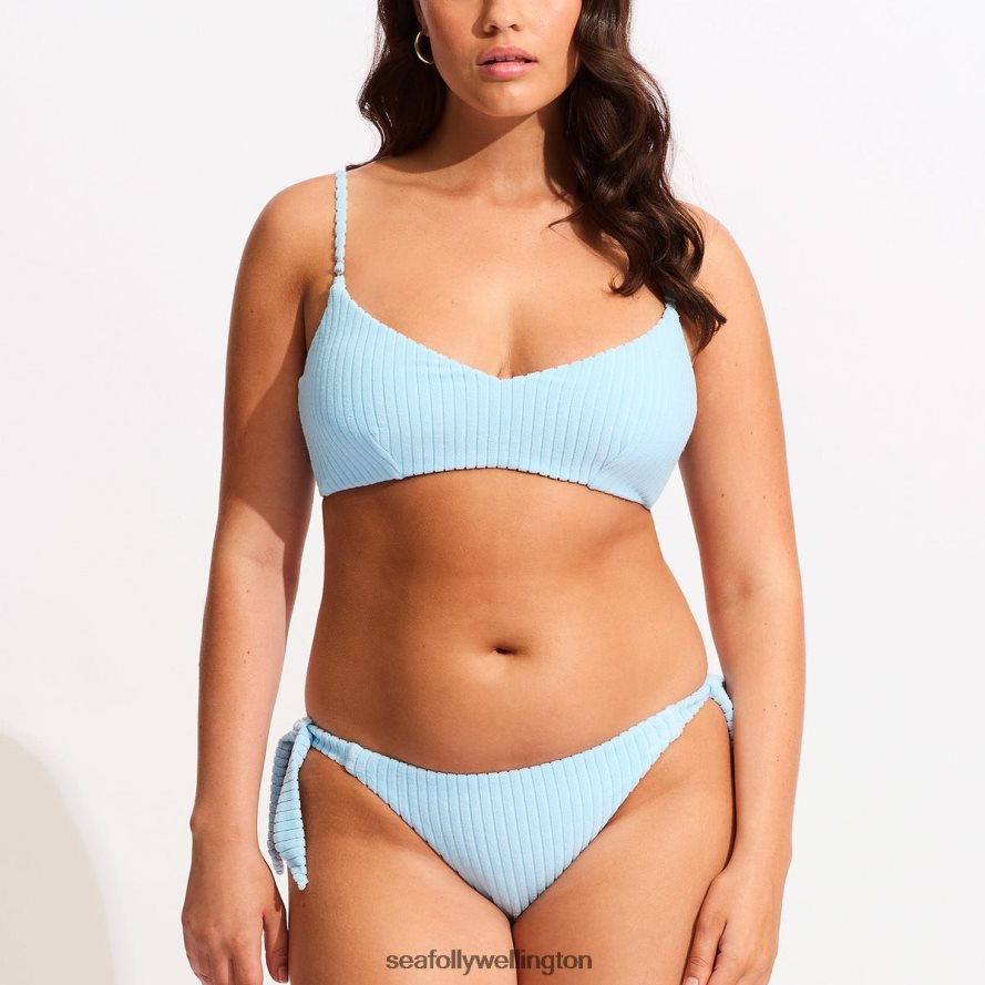 Seafolly Women Havana Bralette Swimwear Powder Blue LT08Z8567