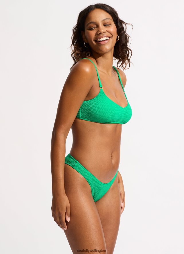 Seafolly Women Sea Dive Bralette Swimwear Jade LT08Z8266