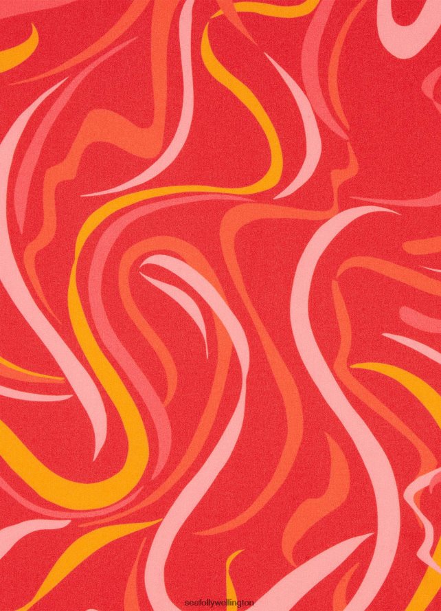 Seafolly Women Vortici Trim Bralette Swimwear Cherry LT08Z8558