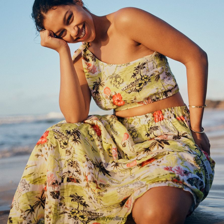 Seafolly Women Coast To Coast One Shouldertop Swimwear Wild Lime LT08Z8741