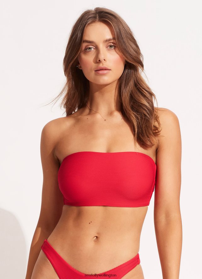 Seafolly Women Essentials Tube Top Swimwear Chilli LT08Z8539