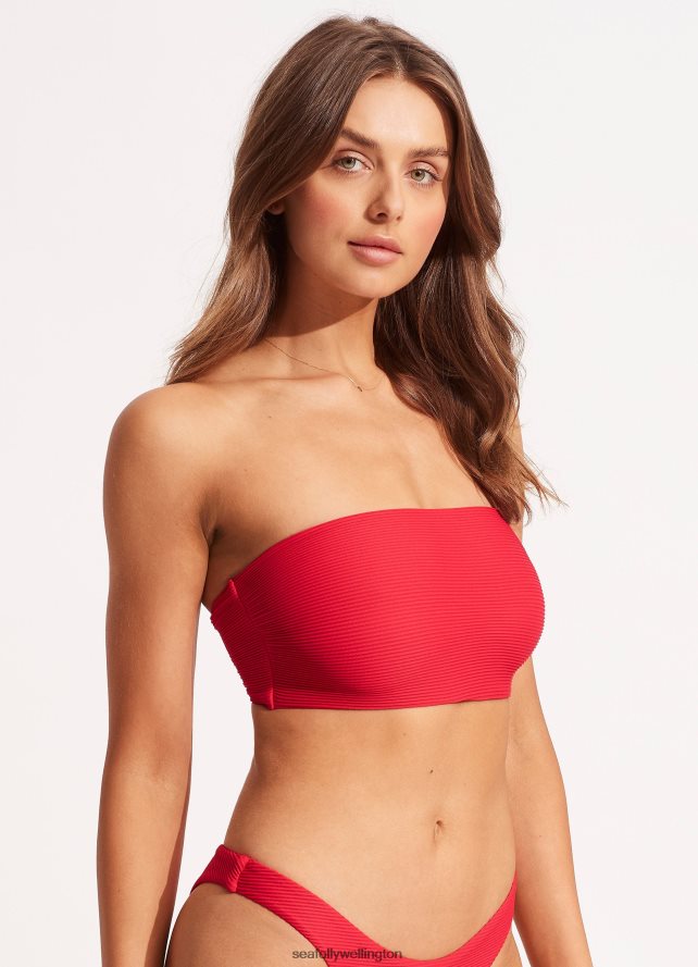 Seafolly Women Essentials Tube Top Swimwear Chilli LT08Z8539