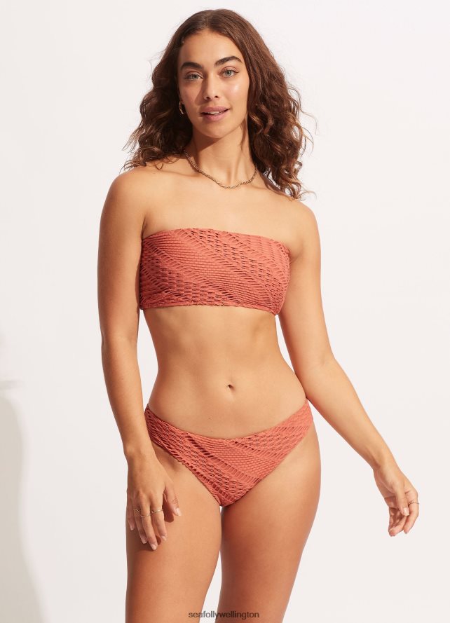 Seafolly Women Marrakesh Tube Top Swimwear Cinnamon LT08Z8390